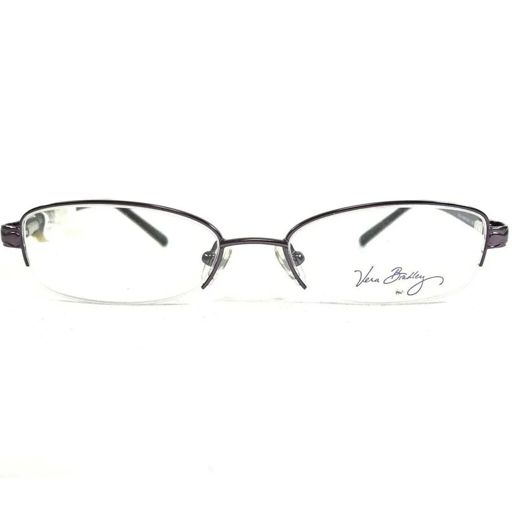 Vera Bradley Petite Eyeglasses Frames Susie Viva La Vera Purple Floral 48-16-130